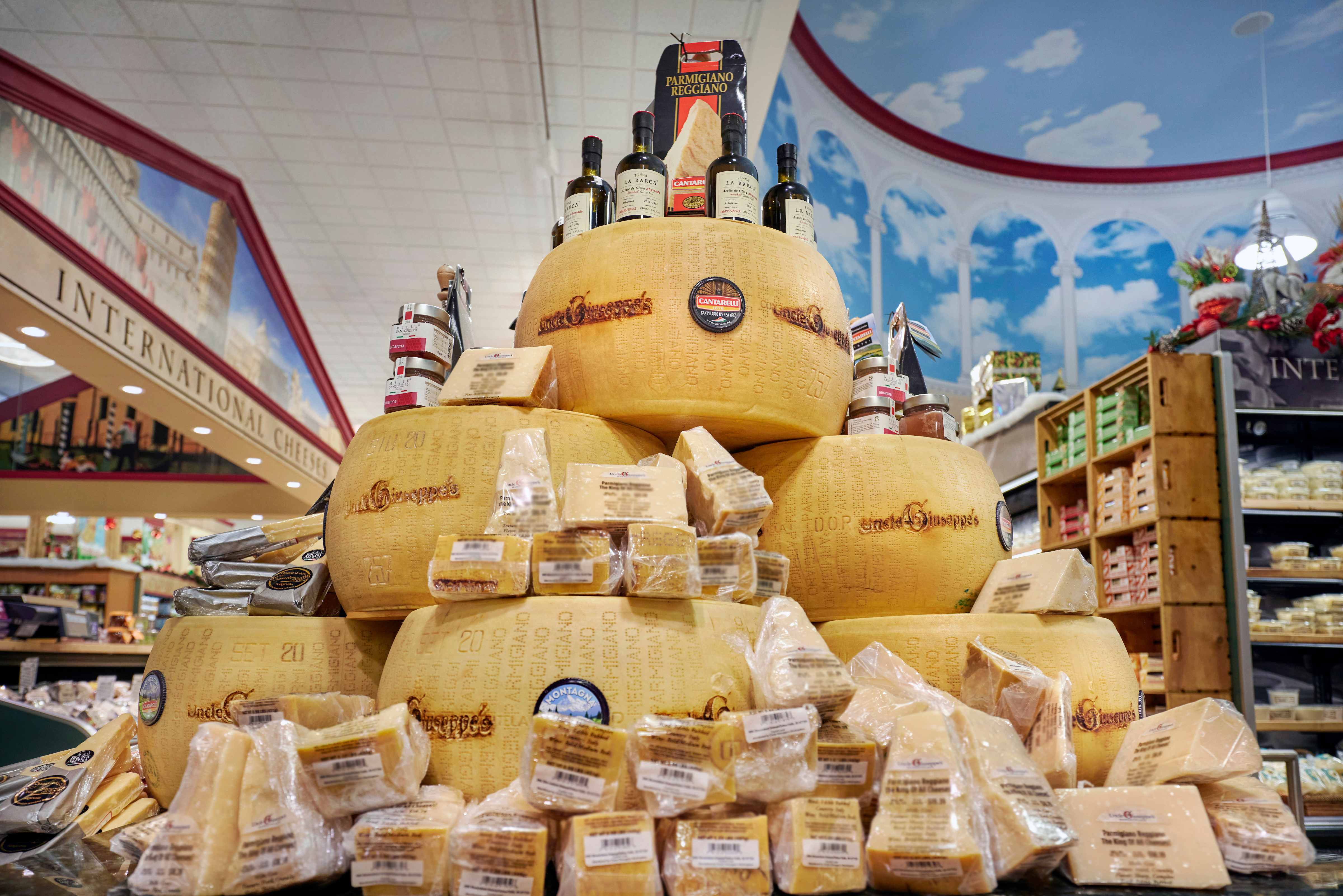 Cheese department display